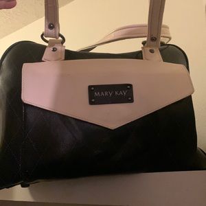 Mary Kay Large Travel Tote Bag Organizer Black & Ivory NWOT